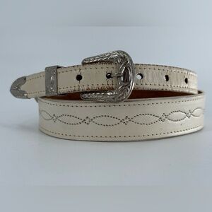 Vintage | Accessories | Vtg Scalloped Suede Studded Waist  display picture 1